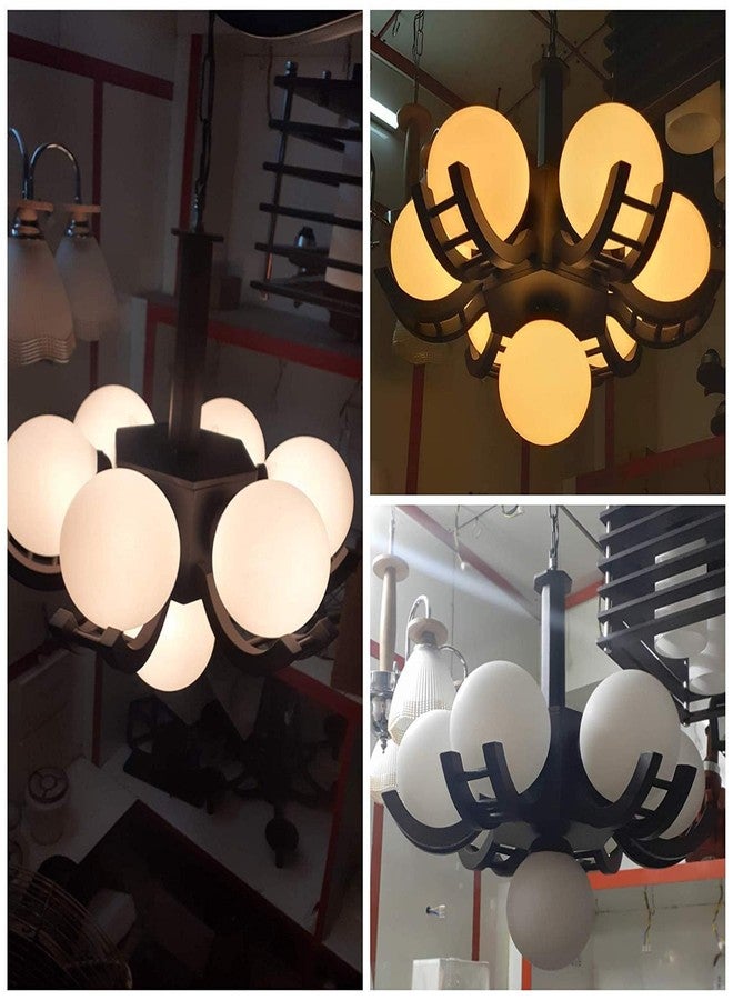 kinis Brown Color 6+1 Light Globe Jhoomar/Chandelier/Jhoomar Hanging Light/Jhoomar Ceiling Light to Décor Home/Living Room/Bedroom/Office/Dining/Cafe/Restaurants (with Bulb) - Image 5